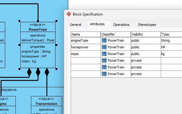 AI Chatbot generating a SysML Block Definition Diagram and transferring it to Visual Paradigm Desktop for further editing.