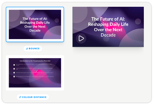 A user changing layout styles, adding transitions, and adjusting bullet structures inside the slide editor. | AI Presentation Studio