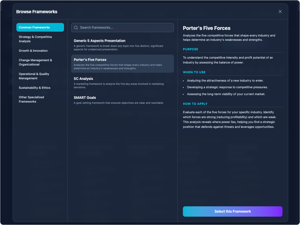 5-Aspects Infographic Designer