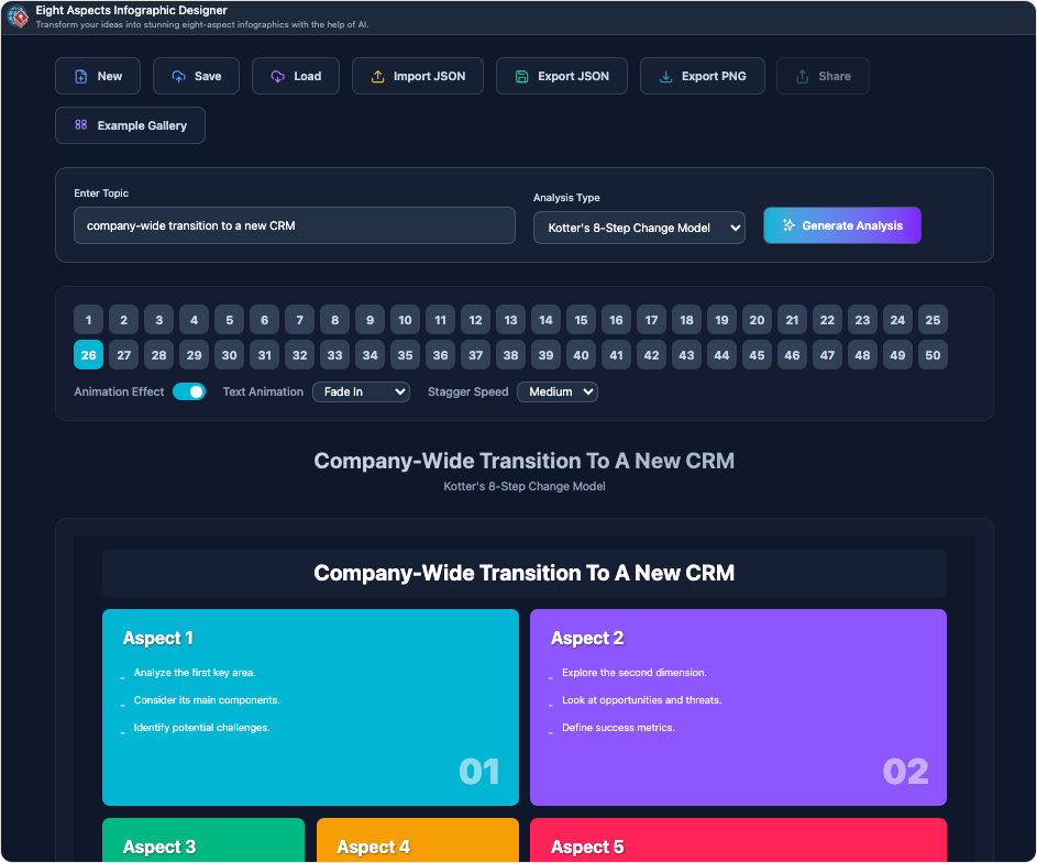 8-Aspects Infographic Designer