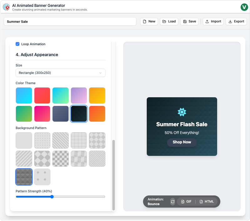 AI Animated Banner Generator