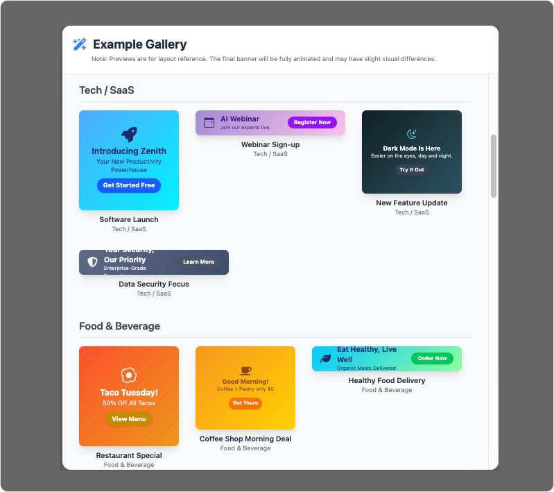 AI Animated Banner Generator