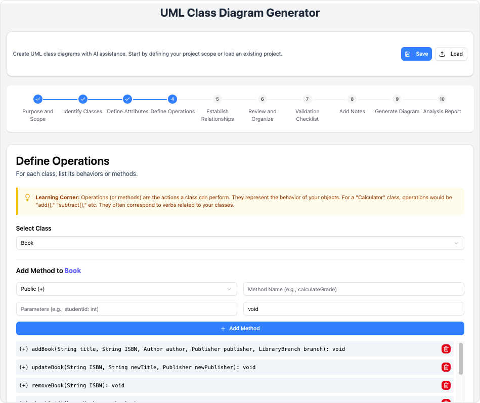 AI-Assisted UML Class Diagram Generator