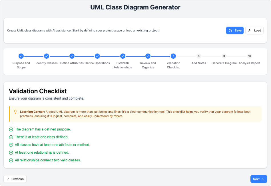 AI-Assisted UML Class Diagram Generator
