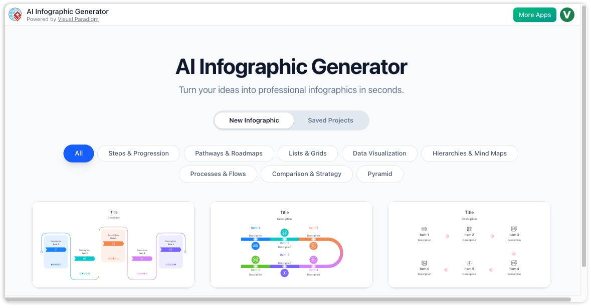 A gallery of professionally designed infographic templates.