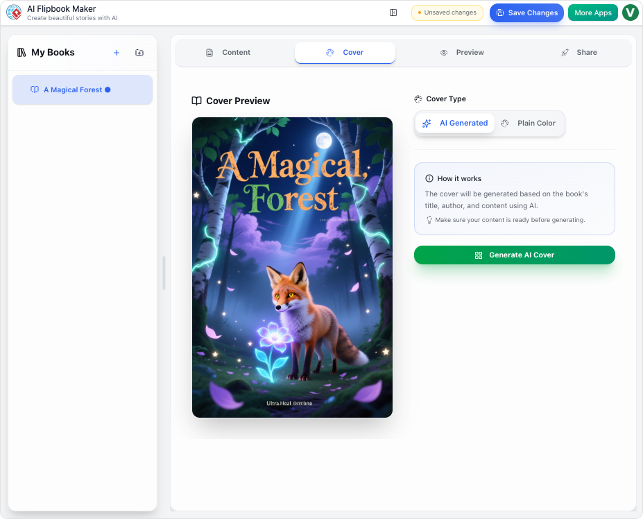 AI-Powered Flipbook Maker