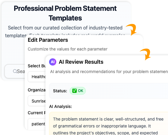 AI-Powered Problem Description Generator Steps