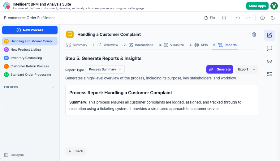 Intelligent BPM and Analysis Suite