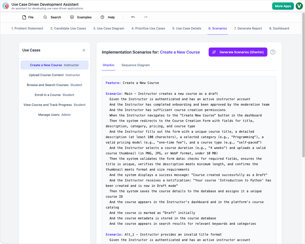 Use Case Driven Development (UCDD) Assistant