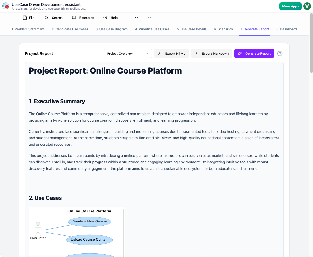 Use Case Driven Development (UCDD) Assistant