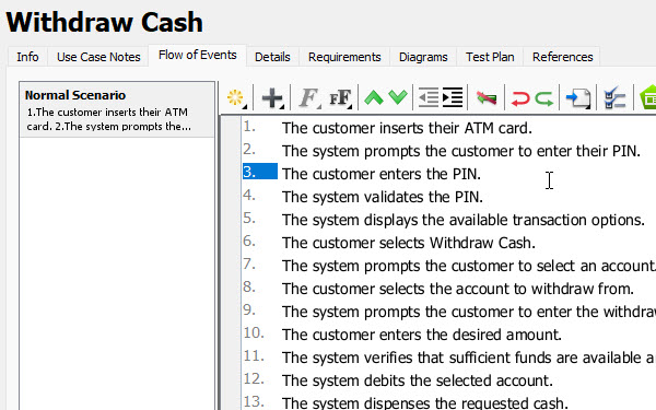 The use case diagram in Visual Paradigm Desktop, linked to other model elements like class diagrams and requirements.