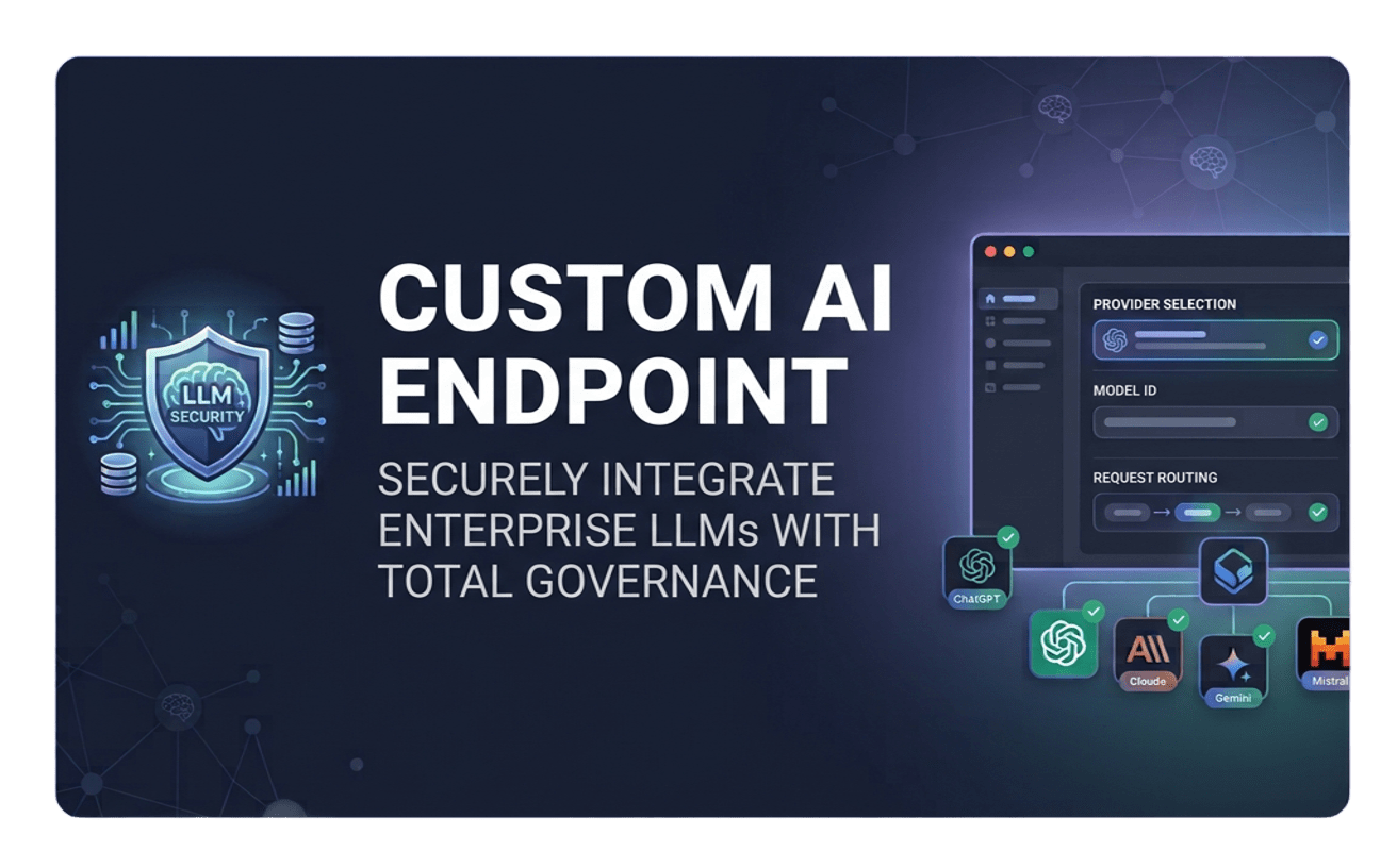 Visual Paradigm Custom AI Endpoint Configuration Interface