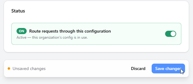 Enable Request Routing