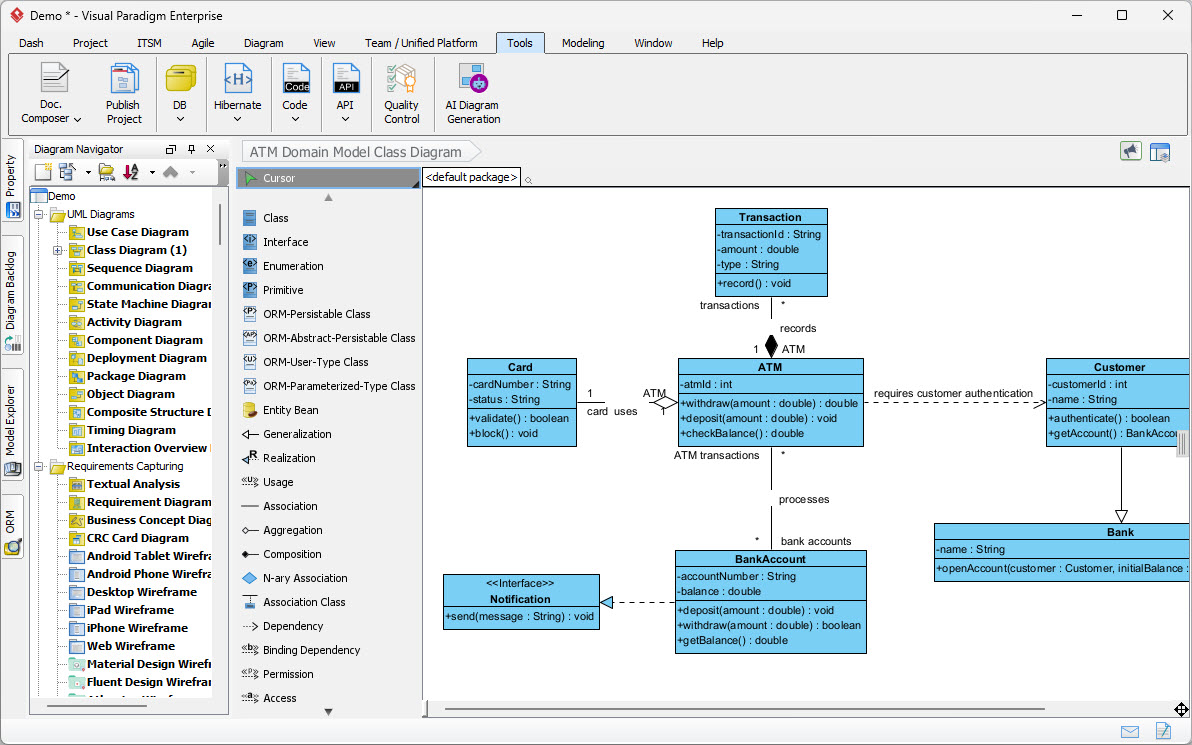Thumbnail of UML Class Diagram
