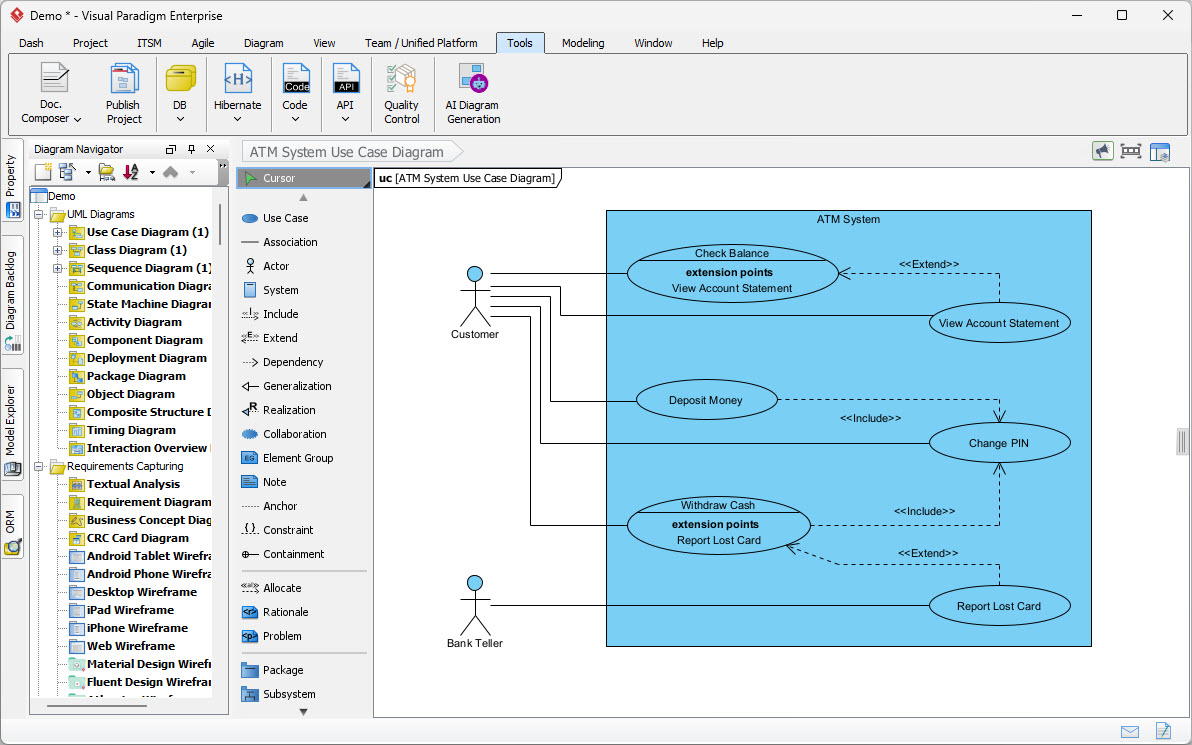 Thumbnail of UML Use Case Diagram