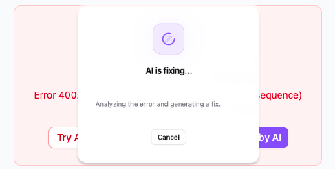 AI syntax correction engine