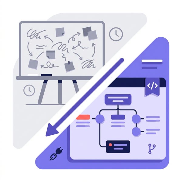 Text-Based AI Modeling vs Static Whiteboarding