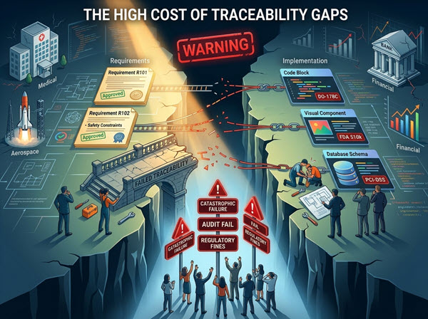 Illustration representing The High Cost of Traceability Gaps