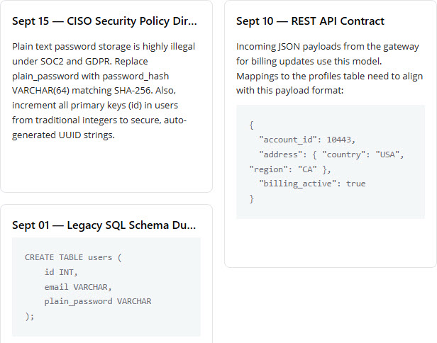 Creating notes with SQL statements in NotesKeep