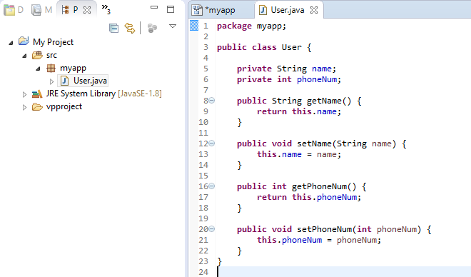 simple java projects with source code in eclipse